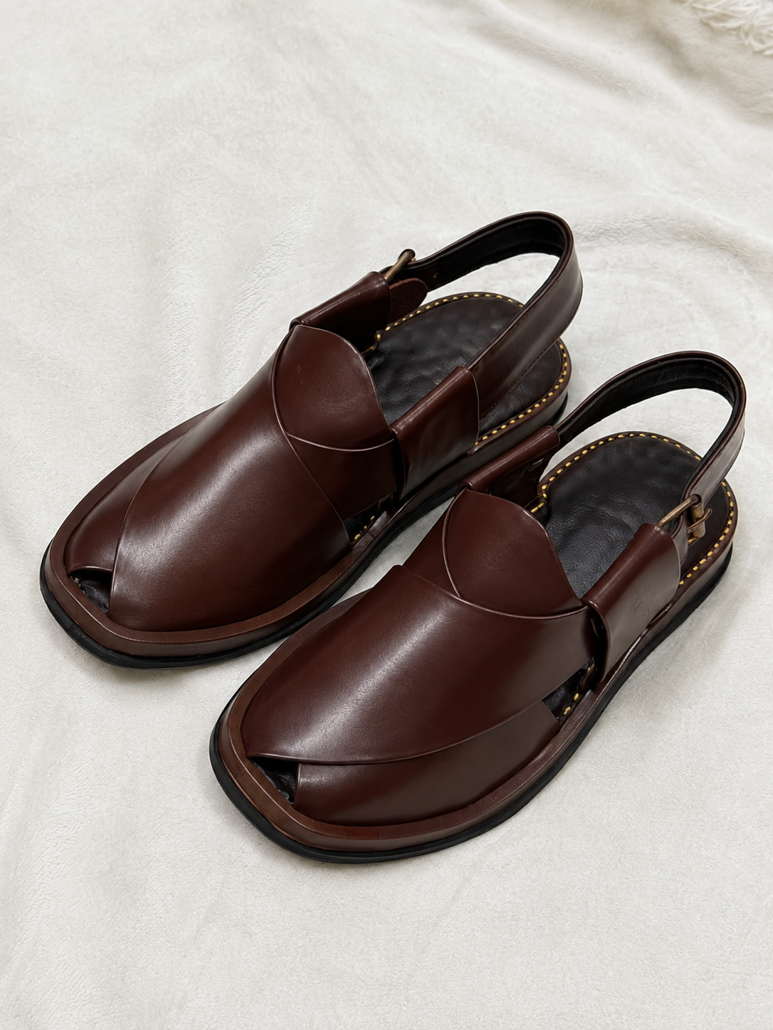 Round Shape Medicated Chappal (KALIJI BROWN )