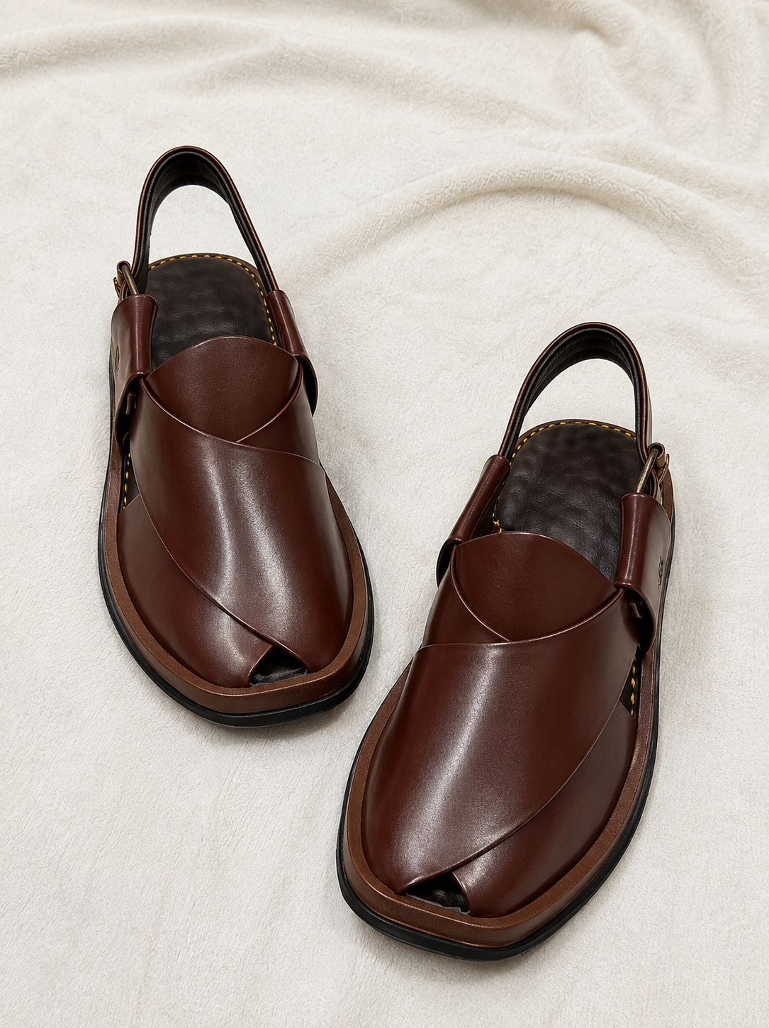 Round Shape Medicated Chappal (KALIJI BROWN )
