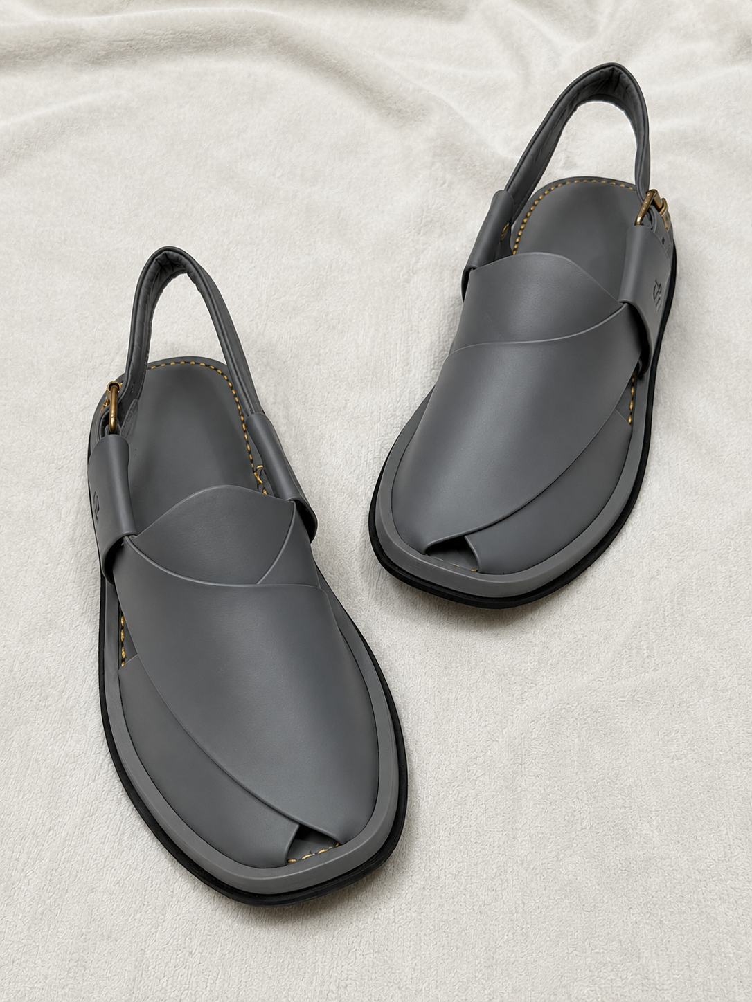 Round Shape Medicated Chappal (Gray)