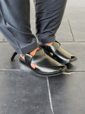 Round Shape Medicated Chappal (BLACK)