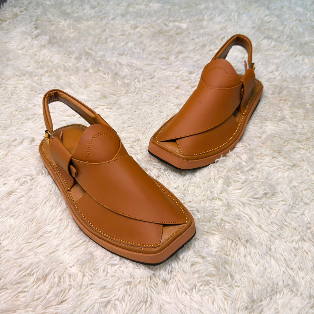 Smart Kaptan Medicated Chappal (Camel)