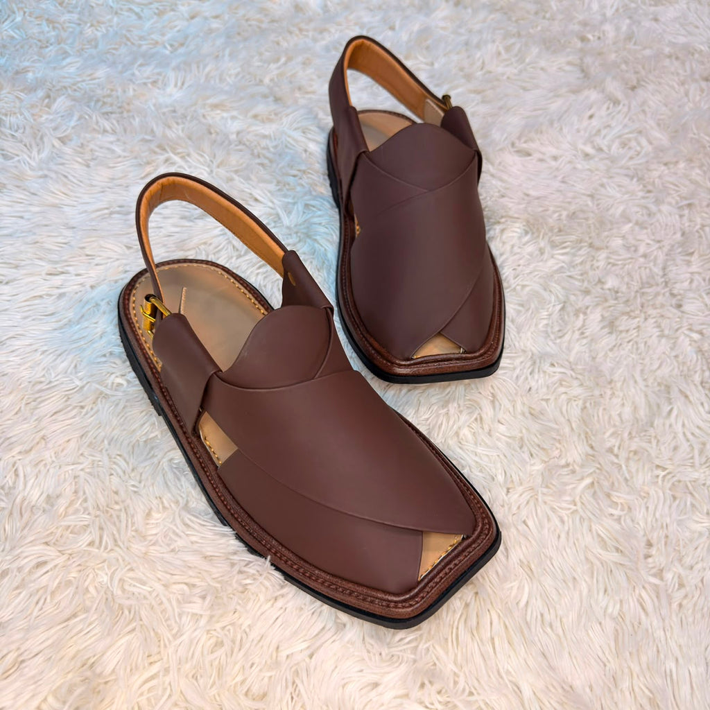 Smart Zalmi  Medicated Chappal (Drak Brown)