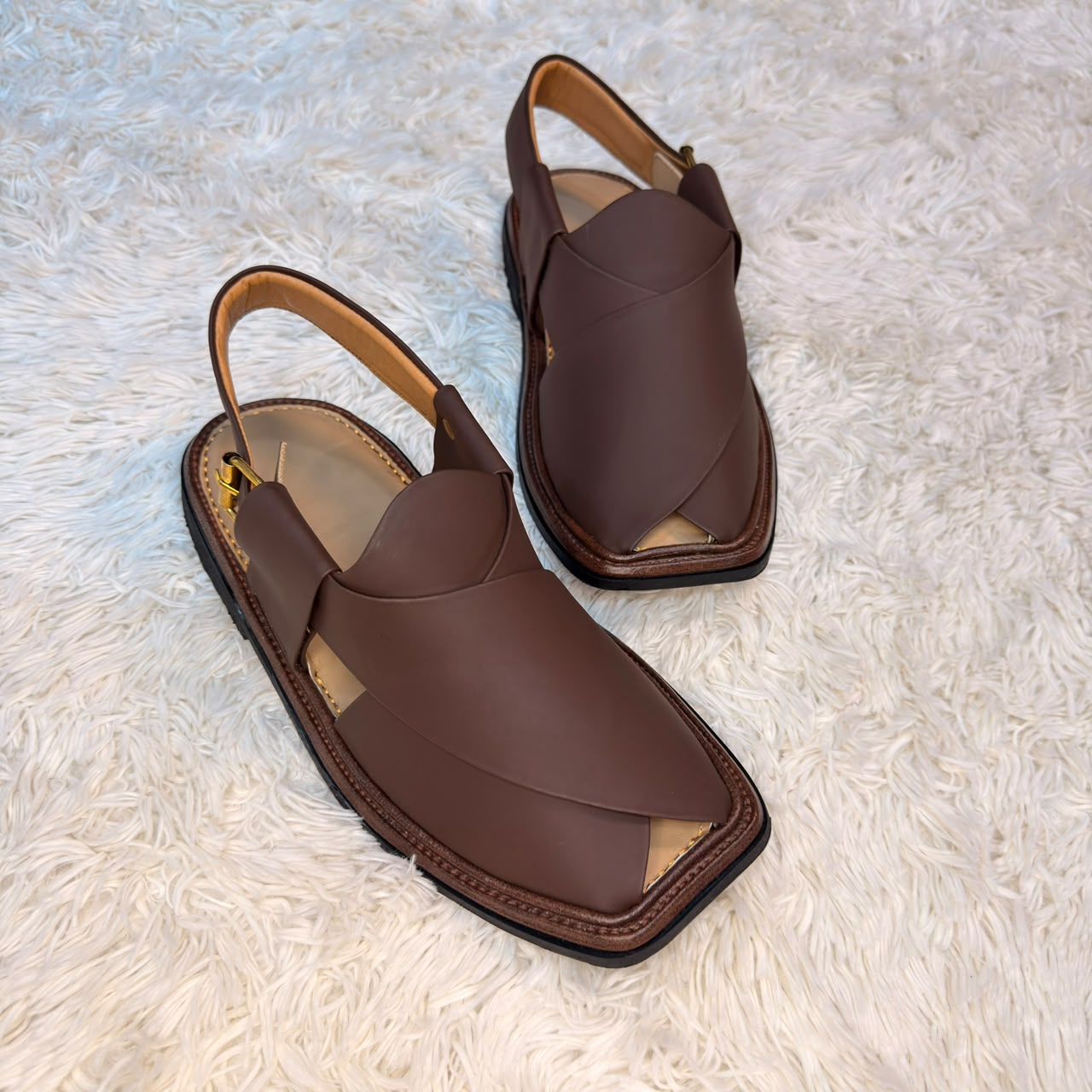 Smart Zalmi  Medicated Chappal (Drak Brown)
