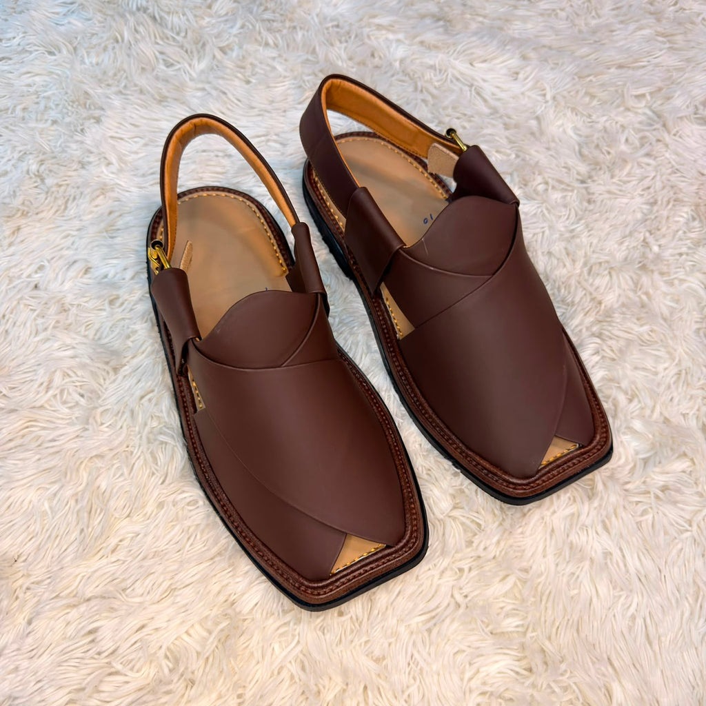 Smart Zalmi  Medicated Chappal (Drak Brown)