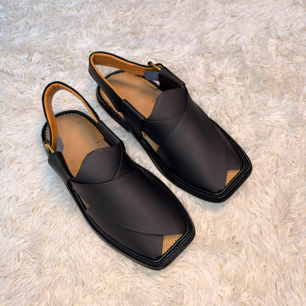 Smart Zalmi  Medicated Chappal (BLACK MADE )