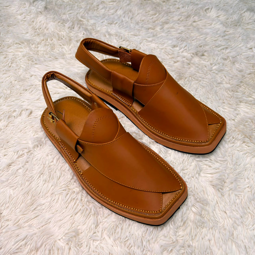 Smart Kaptan Medicated Chappal (Camel)