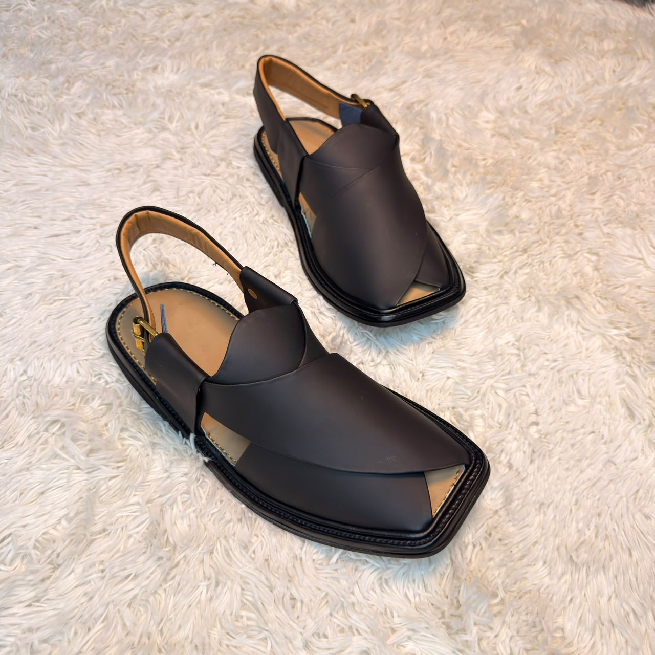 Smart Zalmi  Medicated Chappal (BLACK MADE )