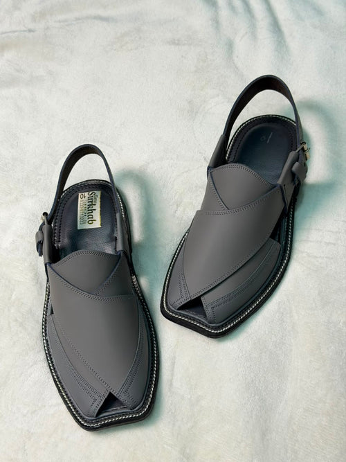 Classic 3 Patti Charsadda Chappal(GRAY)
