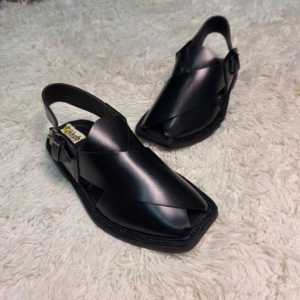 Peshawari Gogo Chappal (BLACK )