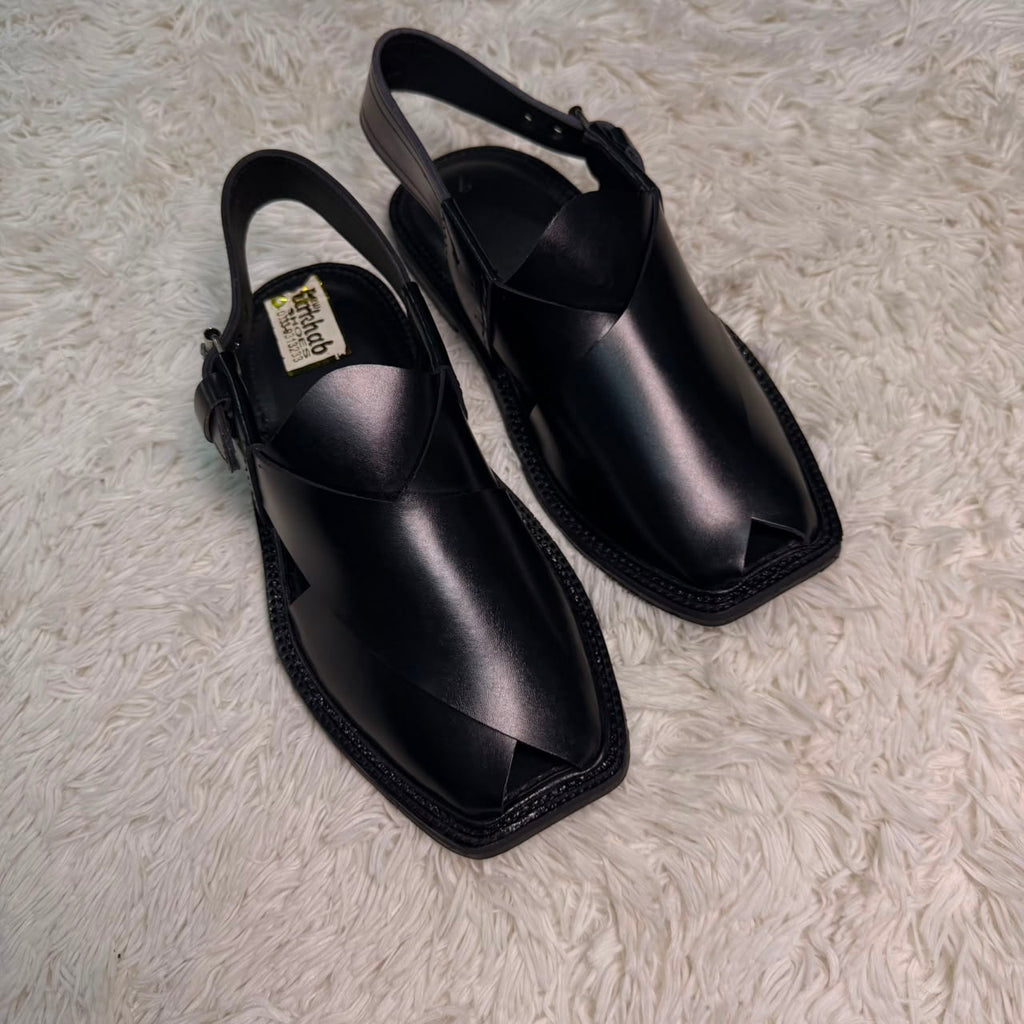 Peshawari Gogo Chappal (BLACK )